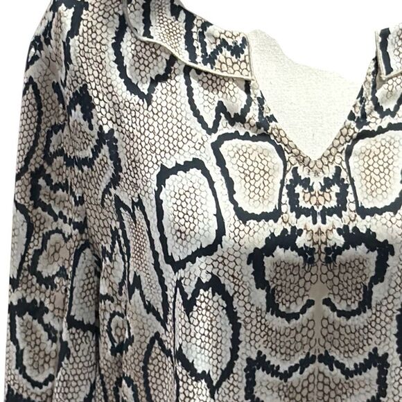 CAbi semi sheer Snake Print Blouse - Picture 2 of 5